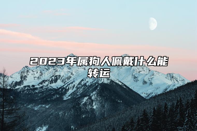 2023年属狗人佩戴什么能转运 戴什么首饰运气好呢