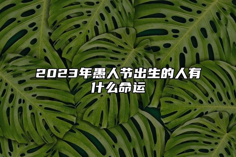 2023年愚人节出生的人有什么命运 这一天出生的婴儿运势好吗