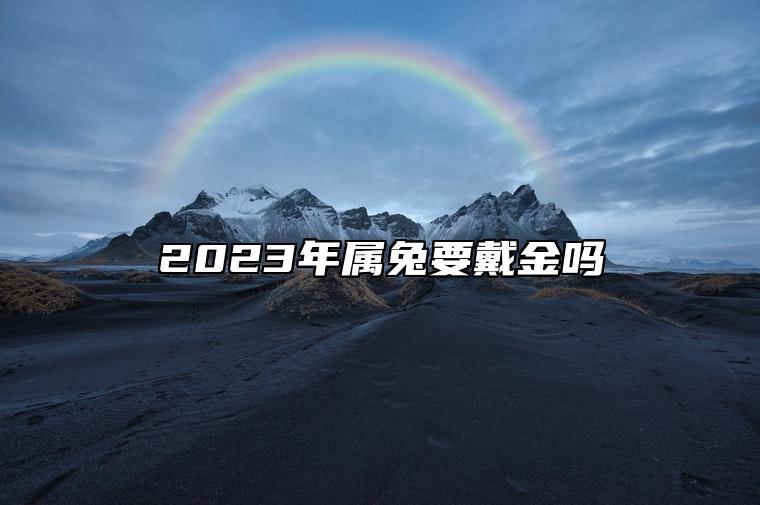 2023年屬兔要戴金嗎 2023年是金兔年嗎