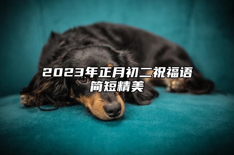 2023年正月初二祝福语简短精美