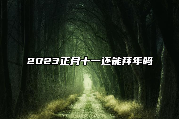 2023正月十一还能拜年吗 一般给谁拜年