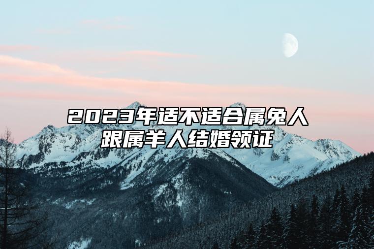 2023年适不适合属兔人跟属羊人结婚领证？