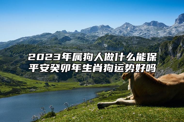 2023年属狗人做什么能保平安？癸卯年生肖狗运势好吗