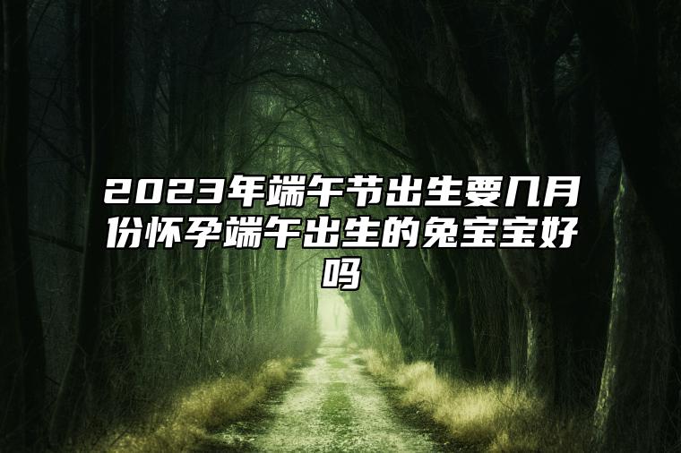 2023年端午节出生要几月份怀孕？端午出生的兔宝宝好吗