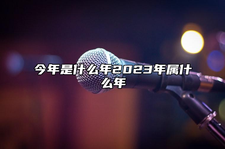 今年是什么年2023年属什么年 今年是什么年2023年属什么年农历