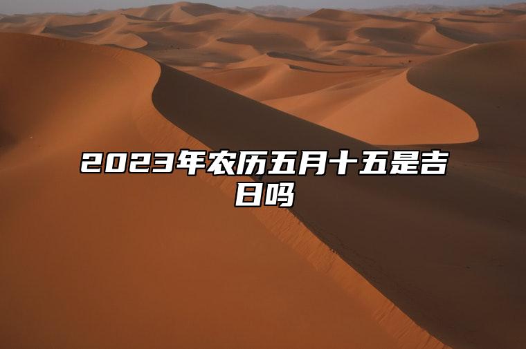 2023年农历五月十五是吉日吗,今天黄历日子好吗,吉时宜忌分析