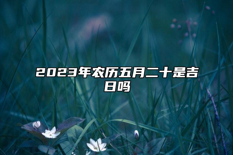 2023年农历五月二十是吉日吗,今天黄历日子好吗,吉时宜忌分析