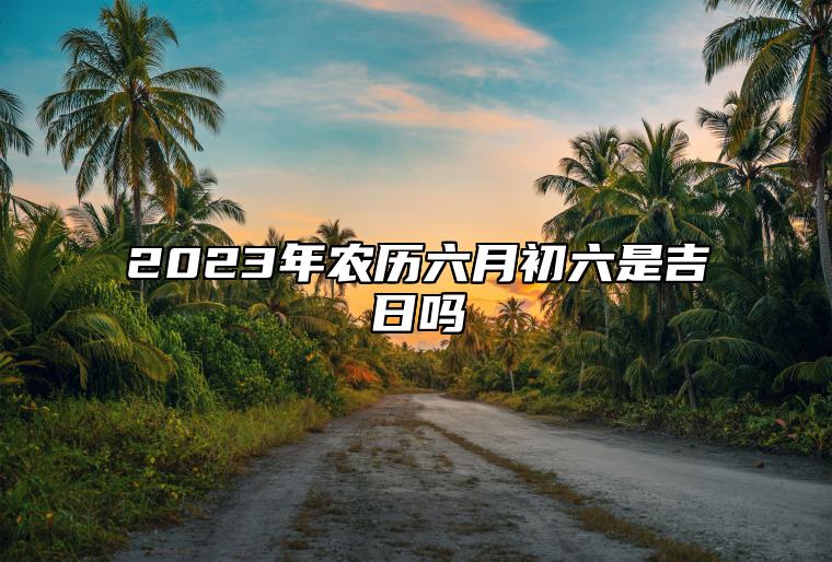 2023年农历六月初六是吉日吗,今天黄历日子好吗,吉时宜忌分析