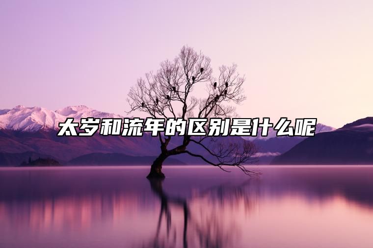 太岁和流年的区别是什么呢？