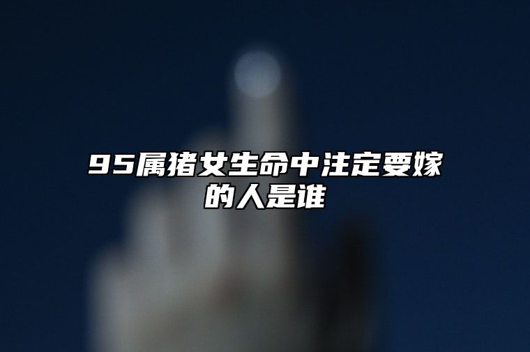 95属猪女生命中注定要嫁的人是谁？95属猪女孩的婚姻状况