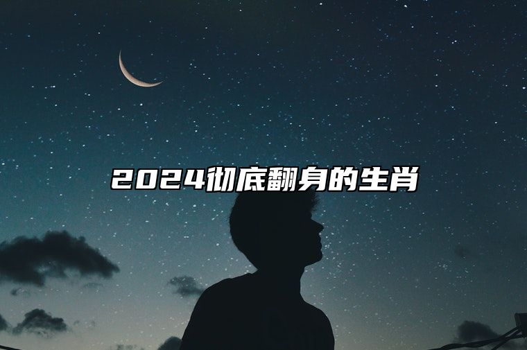 2024彻底翻身的生肖 属猴人非常容易发横财