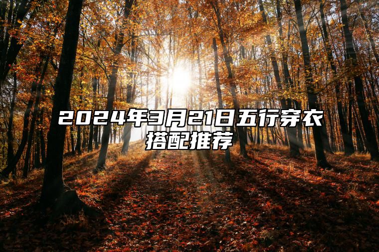 2024年3月21日五行穿衣搭配推荐