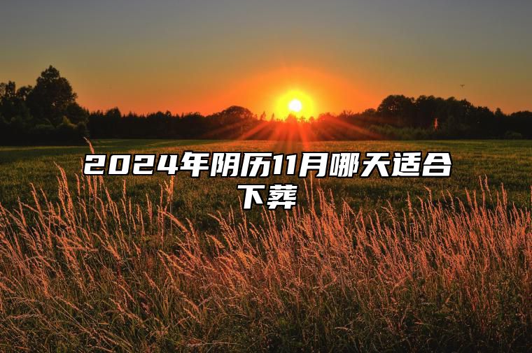 2024年阴历11月哪天适合下葬 哪一天是下葬的好日子