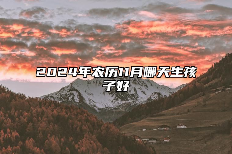 2024年农历11月哪天生孩子好 今日生孩子黄道吉日查询