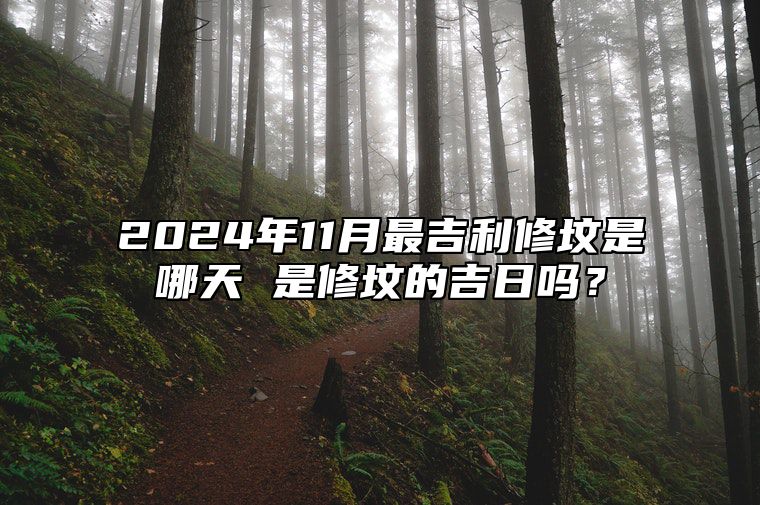 2024年11月最吉利修坟是哪天 是修坟的吉日吗？