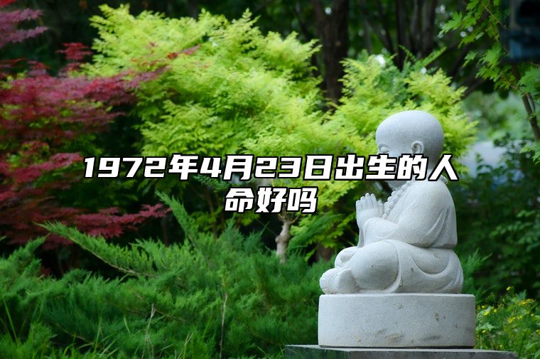 1972年4月23日出生的人命好吗 今日生辰八字运势详解