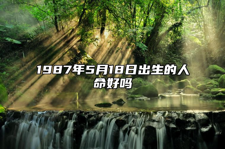 1987年5月18日出生的人命好吗 此日不同时辰八字运势分析