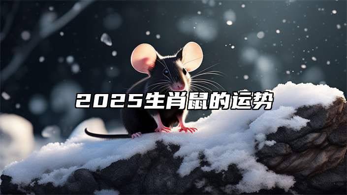 2025生肖鼠的运势 2025属鼠的运气