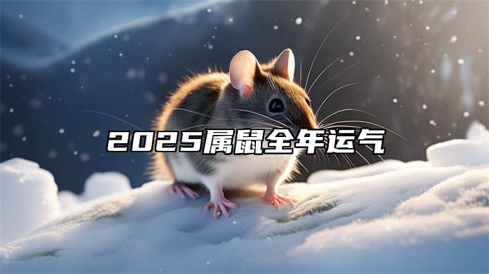 2025属鼠全年运气 属鼠2025年每月运势运程