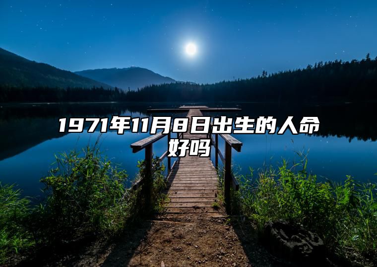 1971年11月8日出生的人命好吗 此日不同时辰八字运势分析