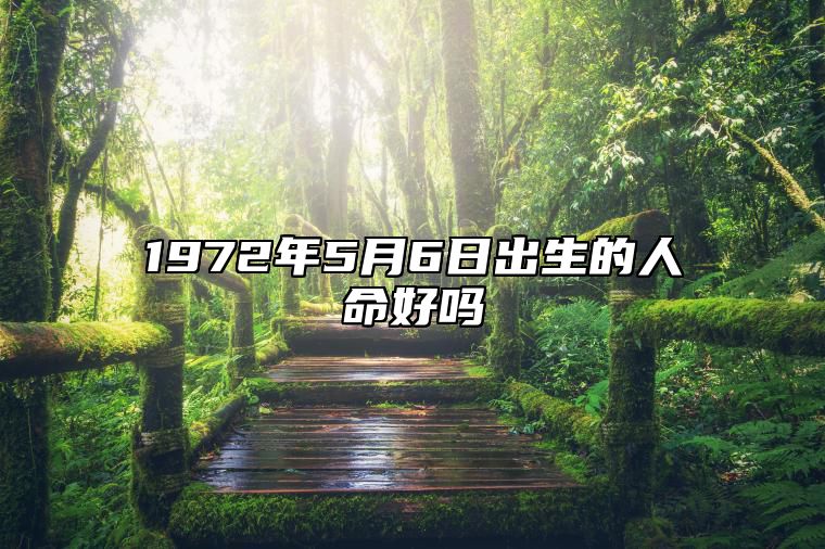 1972年5月6日出生的人命好吗 姻缘婚姻,八字事业人生发展