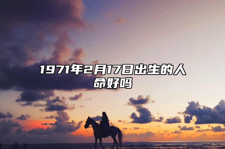 1971年2月17日出生的人命好吗 八字五行查询揭示命运