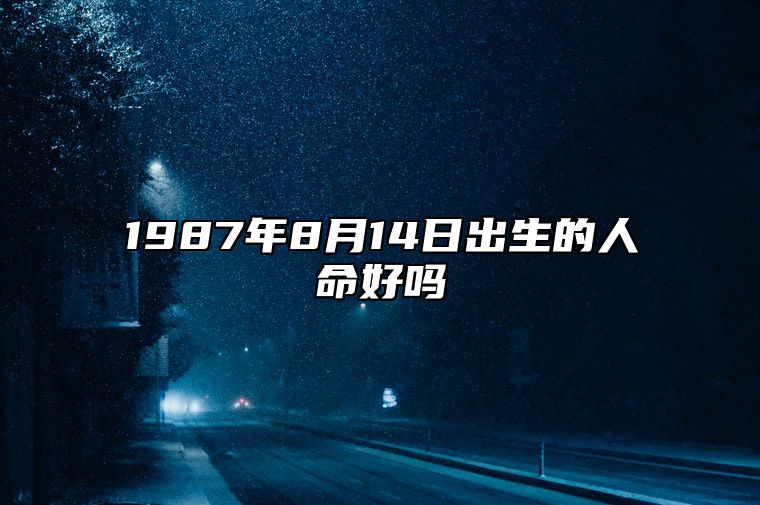 1987年8月14日出生的人命好吗 是什么命