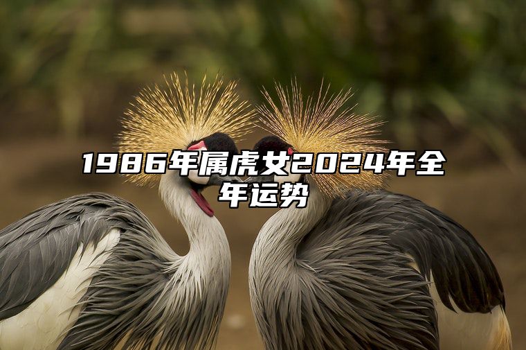 1986年属虎女2024年全年运势 86年虎女2024年运势及每月的运程万年历