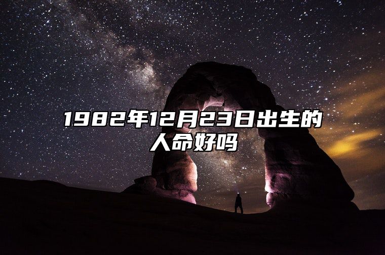 1982年12月23日出生的人命好吗 今日不同时辰生辰八字解析