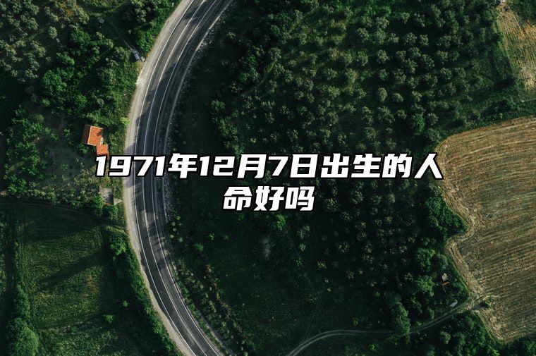 1971年12月7日出生的人命好吗 生辰八字、感情婚姻详解