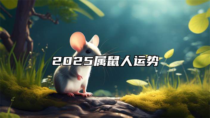 2025属鼠人运势 鼠2025财运大爆发的一年