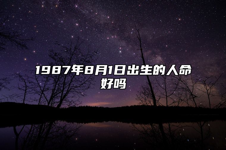 1987年8月1日出生的人命好吗 生辰八字、事业财运详解