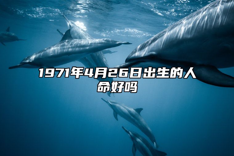 1971年4月26日出生的人命好吗 命运好不好