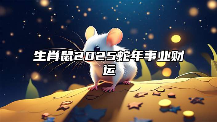 生肖鼠2025蛇年事业财运 属鼠的人2025年每月运势运程详解