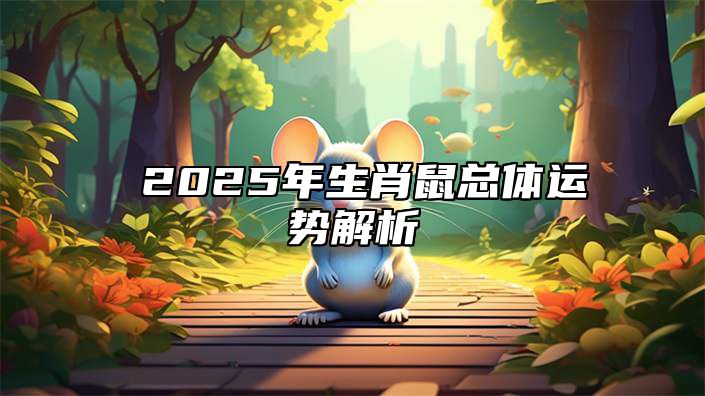 ​2025年生肖鼠总体运势解析