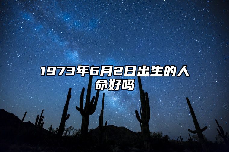 1973年6月2日出生的人命好吗 八字事业人生发展