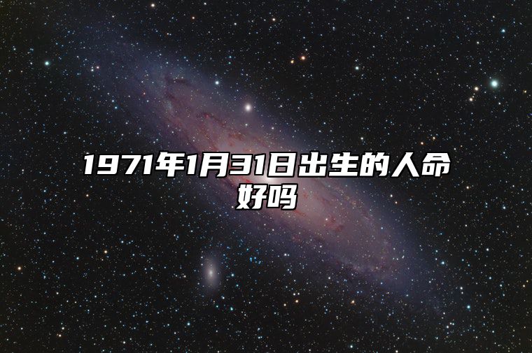 1971年1月31日出生的人命好吗 生辰八字查询