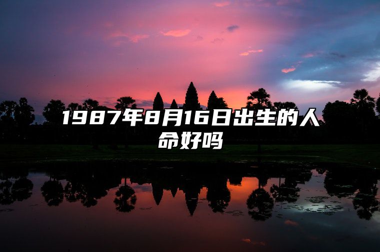 1987年8月16日出生的人命好吗 今日生辰八字