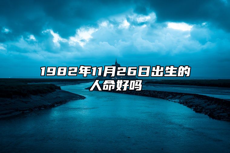 1982年11月26日出生的人命好吗 生辰八字查询