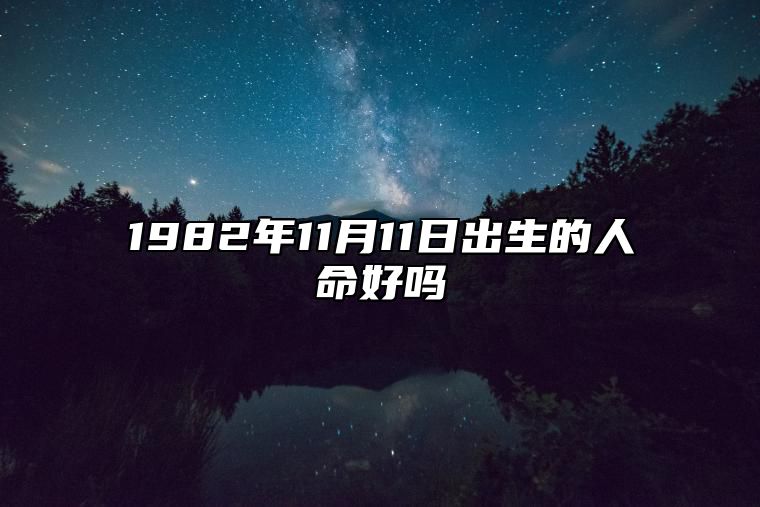 1982年11月11日出生的人命好吗 生辰八字运势查询