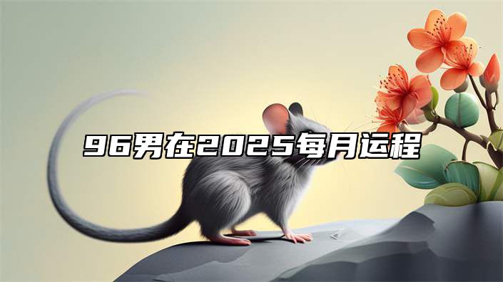 96男在2025每月运程 96年男2022年运势