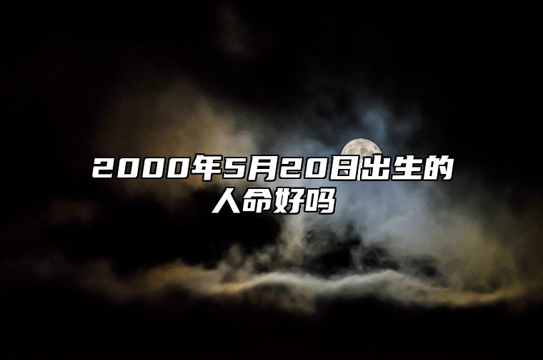 2000年5月20日出生的人命好吗 八字事业人生发展