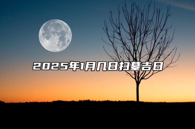 2025年1月几日扫墓吉日 扫墓老黄历查询