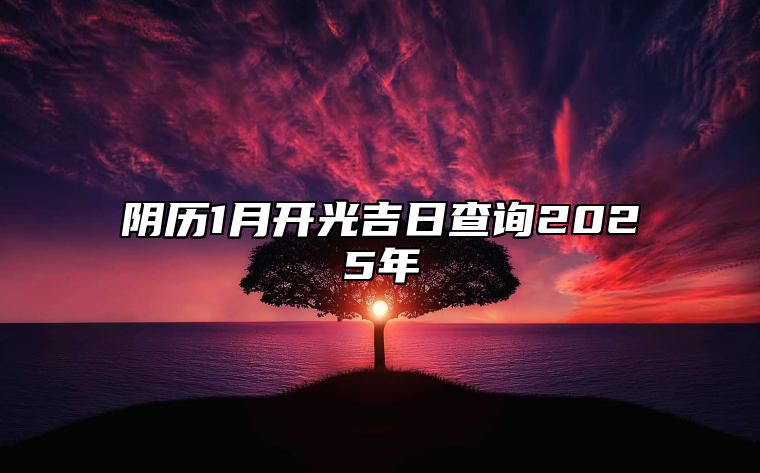 阴历1月开光吉日查询2025年 是开光的吉日吗？