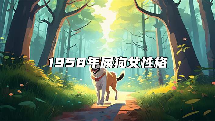 1958年属狗女性格 1958年属狗女一生命运