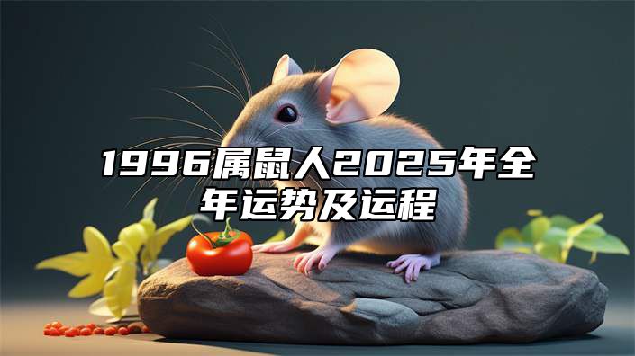 1996属鼠人2025年全年运势及运程