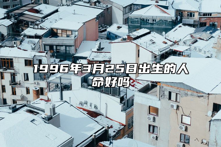 1996年3月25日出生的人命好吗 五行缺什么