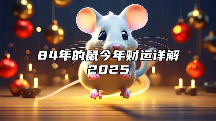 84年的鼠今年财运详解2025