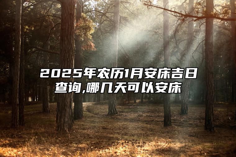 2025年农历1月安床吉日查询,哪几天可以安床 是不是安床的黄道吉日