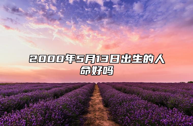 2000年5月13日出生的人命好吗 生辰八字查询